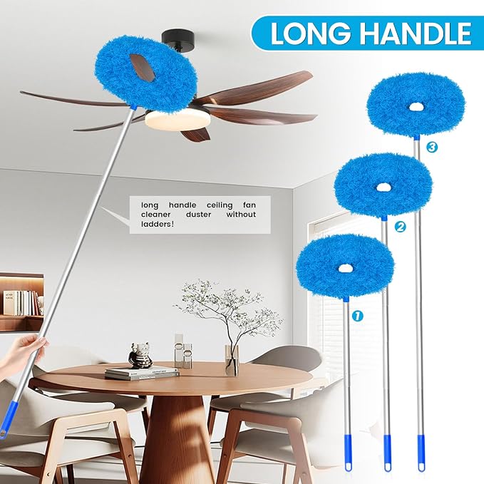 Ceiling Fan Cleaner Duster, Reusable Microfiber Duster - Image 4