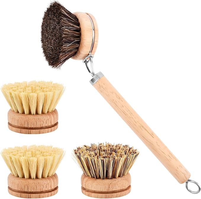 Bamboo Dish Brush with Handle by Unknown