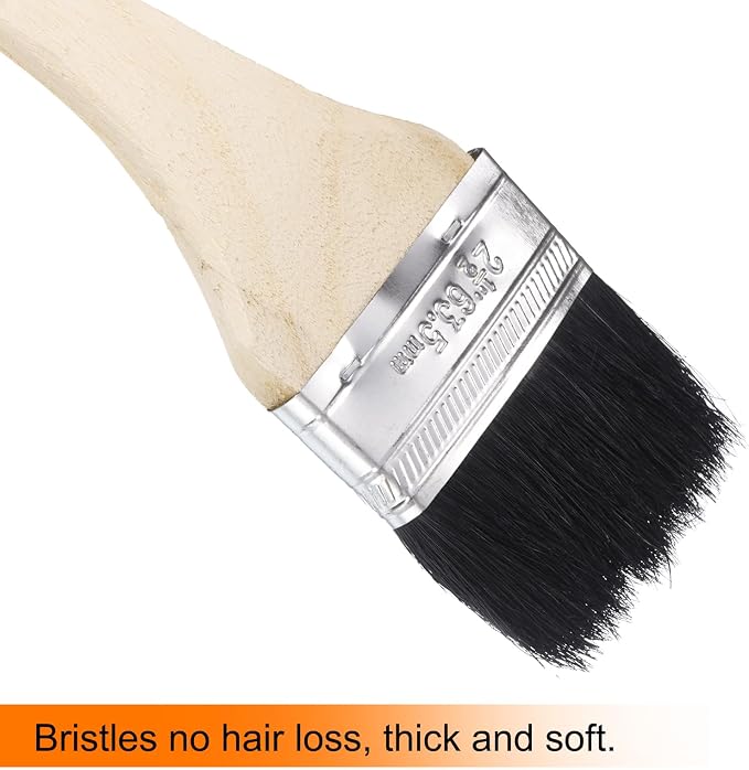 uxcell 2pcs Bent Radiator Paint Brush 2.5" Width Curved Wall Paint Soft Bristle - Image 4
