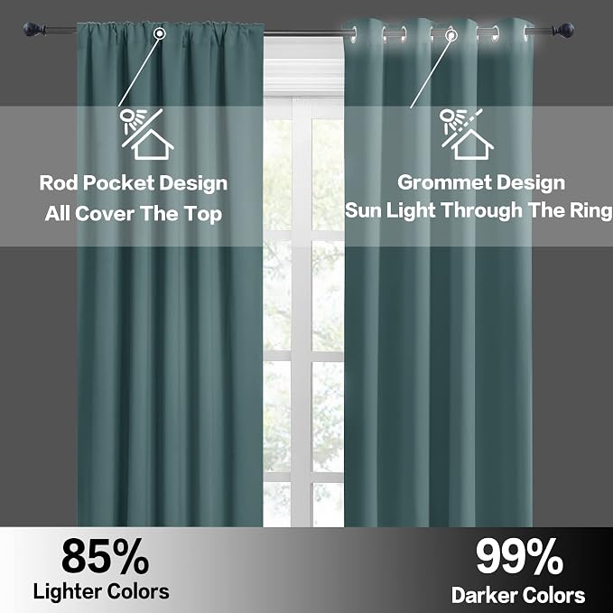 RYB HOME Short Curtains for Window - Image 5