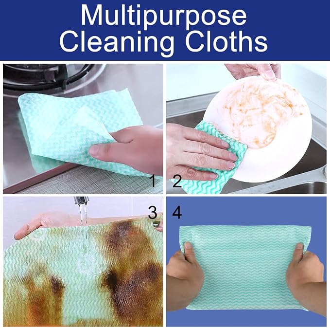 Disposable Dish Cloth and Cleaning Handi Wipes, Bathroom and Windows - Image 6