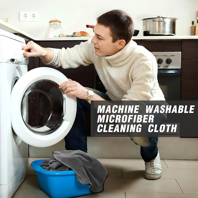 Tallew 80 Pcs Microfiber Towels:16"x16" Microfiber Drying Towels Bulk Micro - Image 4