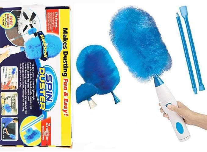 360 ° Spin Hurricane Adjustable Electric Feather Duster Vacuum Cleaner Battery by Unknown