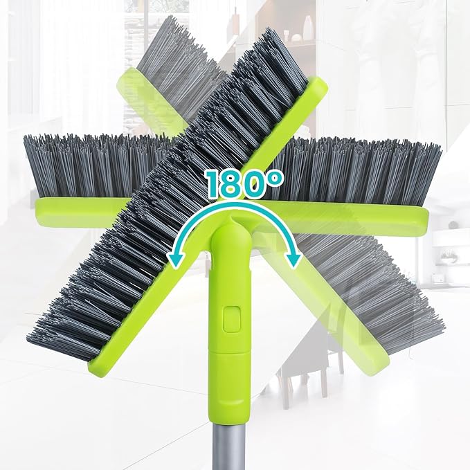 Grout Cleaner Brush with Long Handle, Floor Scrub Brush - Image 3