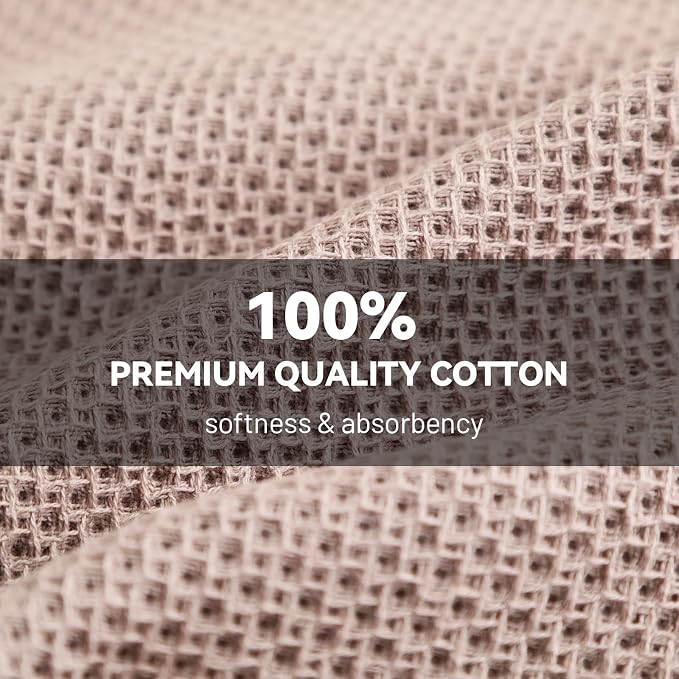Dish Cloth for Kitchen 6 Packs Cotton Cleaning Rags in Waffle Wave, Ultra Soft - Image 5
