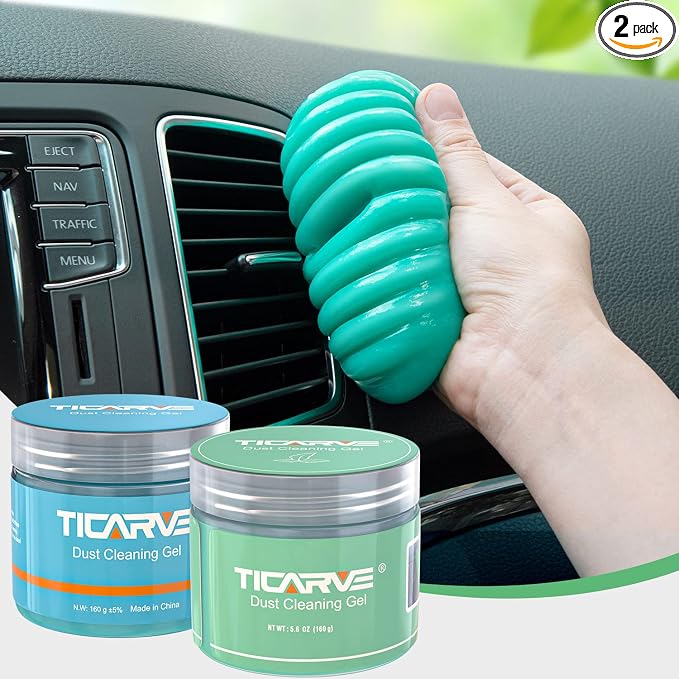 TICARVE 2Pack Cleaning Gel for Car Putty Car Slime Cleaning Car Detail Putty by TICARVE