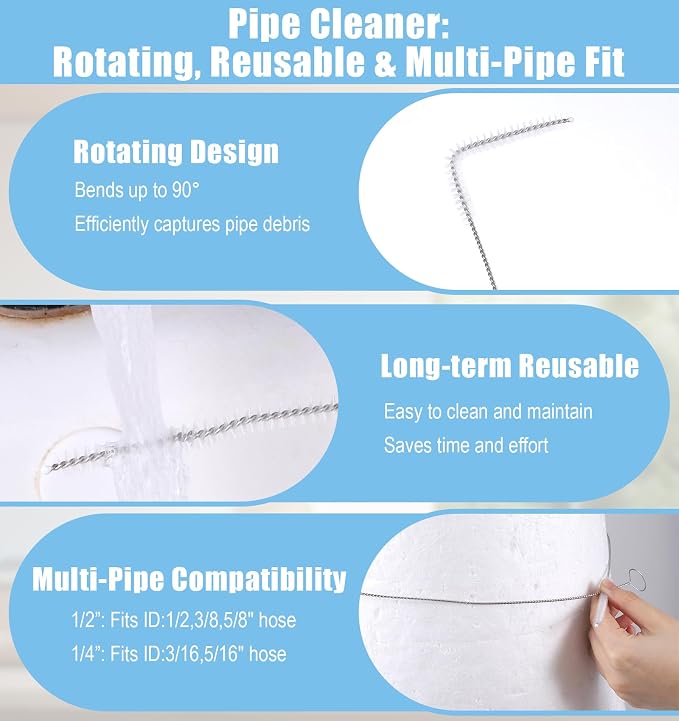 2PCS Long Pipe Cleaners, Straw Cleaner Brush Extra Long 15.7 Inch, Flexible - Image 4