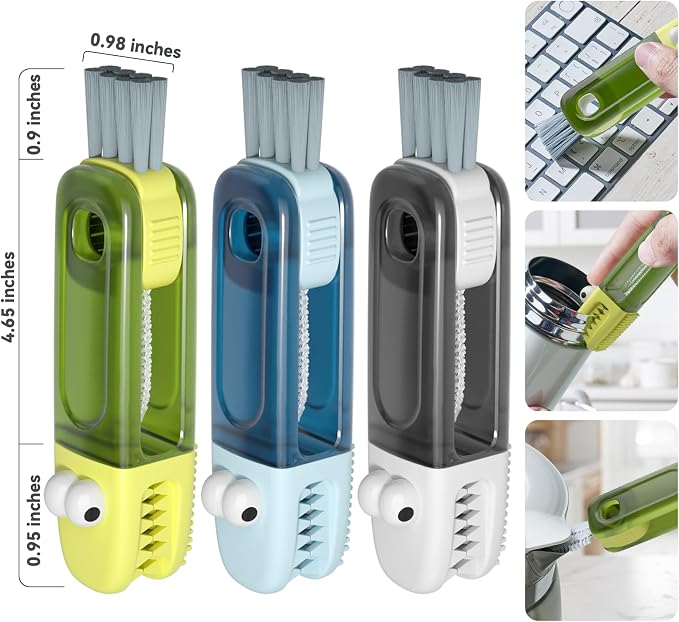 3 in 1 Cup Lid Gap Cleaning Brush Set, Silicone Cup Lid Gap Cleaner, Home - Image 7