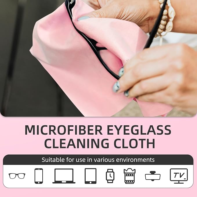 Suede Eyeglass Cloth 15.8 X 15.8 Inches Extra Large Cleaning Cloth Washable - Image 2