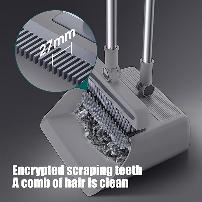 3 in 1 Broom and Dustpan Set Foldable Hand Broom - Image 3