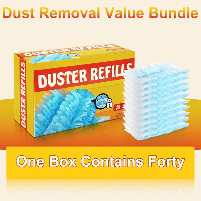 40Pcs Static Dust Removal Brush Disposable Replacement Head Compatible - Image 3