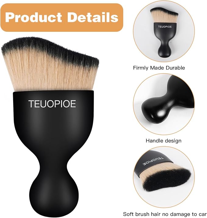 Car Interior Cleaning Brush, Car Duster Interior, Car Detailing Brush Dusting - Image 3