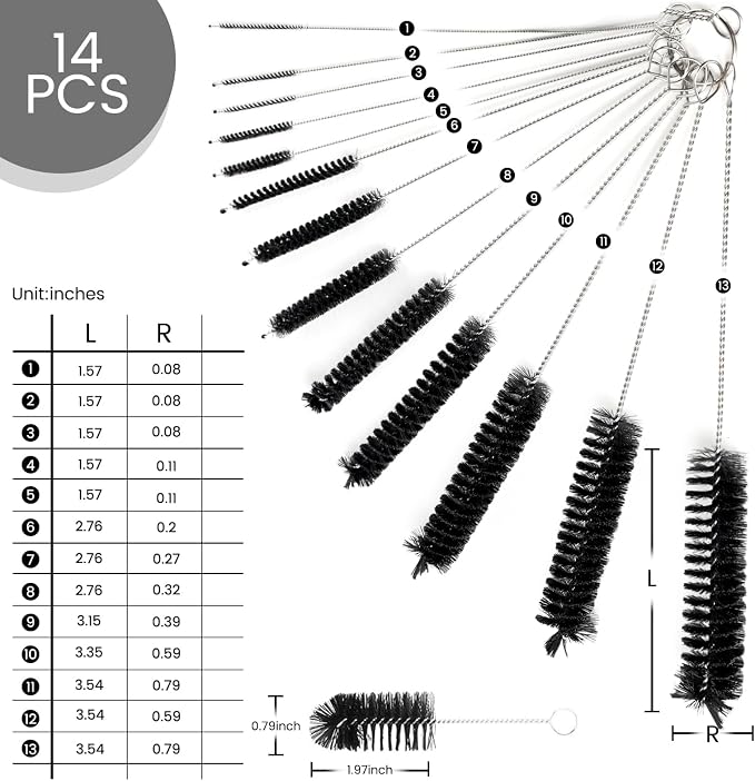LOVEINUSA Straw Cleaner Brush, Bottle Cleaning Brushes - Image 2