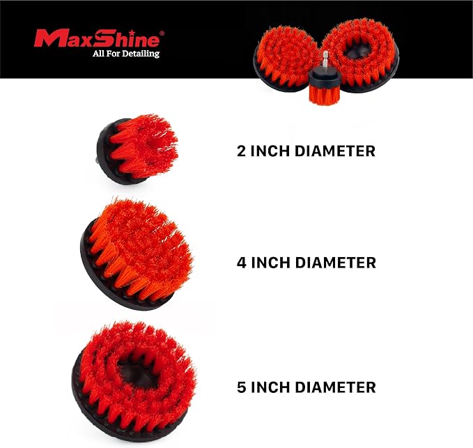 Maxshine 2", & 5" M8 Medium-Duty Upholstery Carpet Brush - Image 2