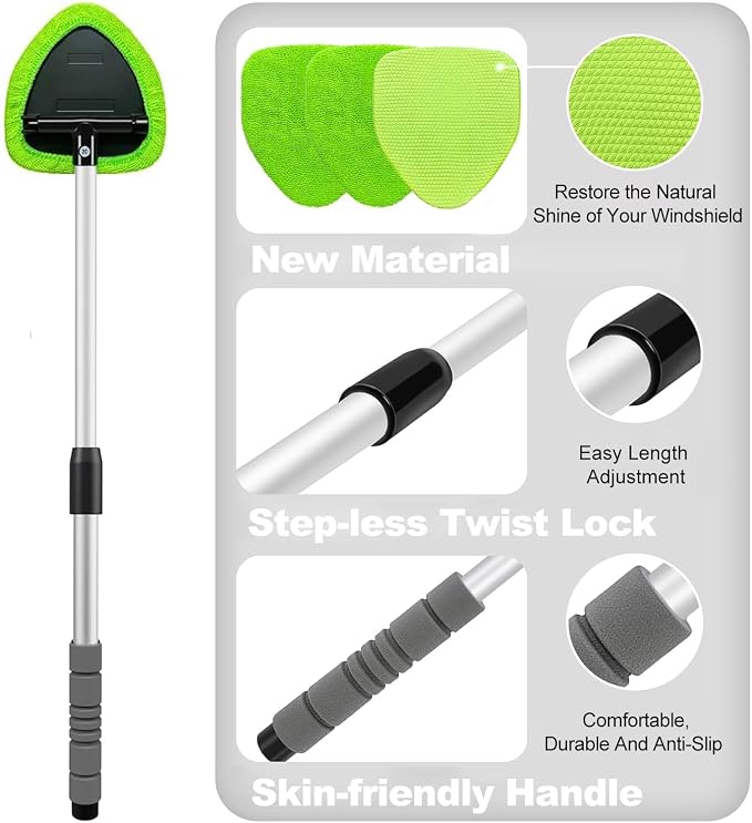 XINDELL 29-inch Windshield Cleaner Tool – Car Interior Window Cleaning Kit - Image 4