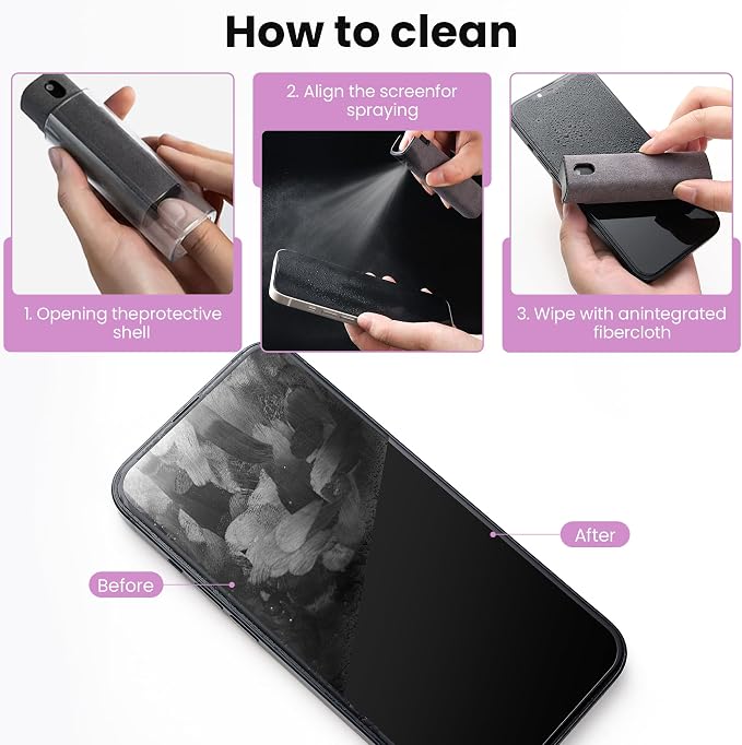 Touchscreen Screen Cleaner, Tablet and Phone Screen Cleaner, Two in One Spray - Image 4
