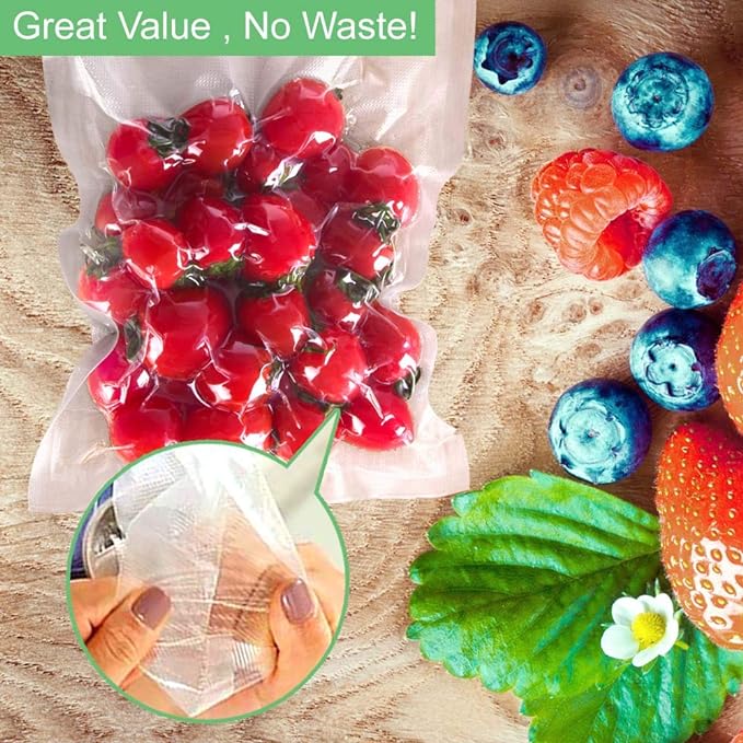 O2frepak 200 Pint Size 6" x 10" 4mil Thick Vacuum Sealer Bags - Image 6