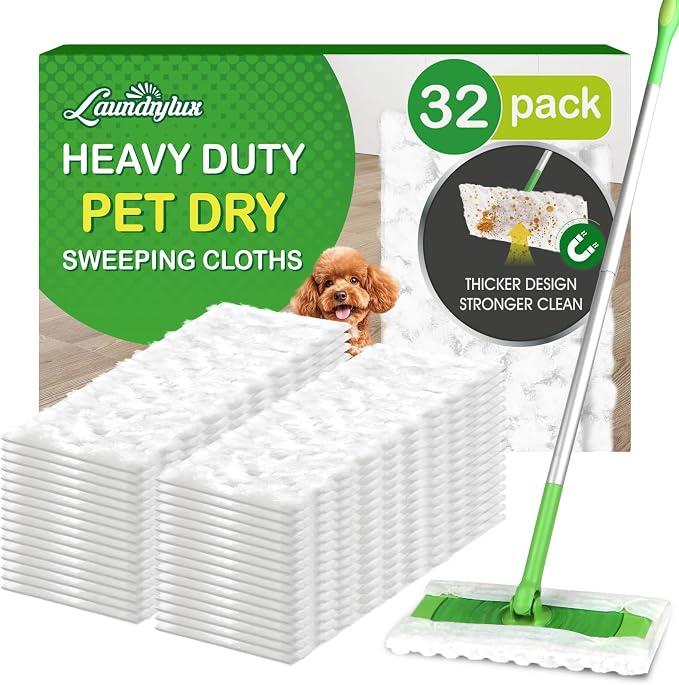 Heavy Duty Dry Sweeping Cloths Refills Compatible by LAUNDRYLUX