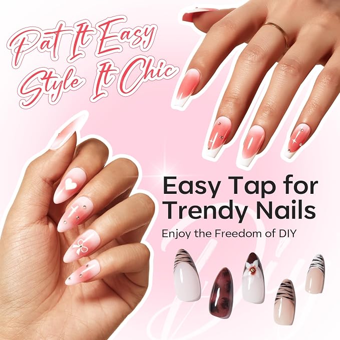 modelones Pat Paint Gel Nail Polish, 6 Colors Soak Off UV Patting Gel Polish - Image 8