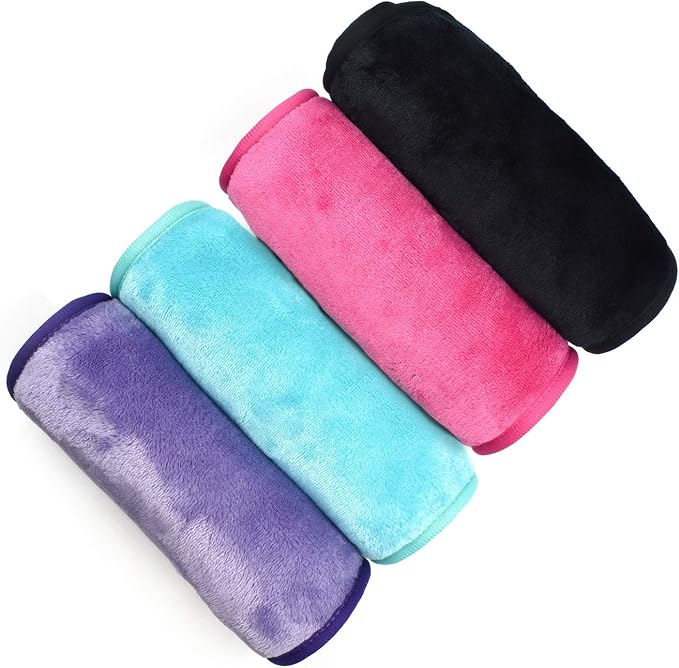 UWEME Makeup Remover Cloths 4 Count: Microfiber Reusable Fast Drying Washcloth by UWEME