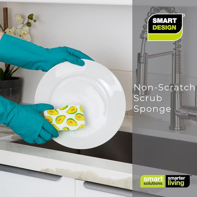 Smart Design Non-Scratch Cellulose Smart Scrub Sponge - Image 8