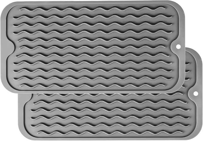 ZLR 2 Pcs Silicone Dish Drying Mats by ZLR