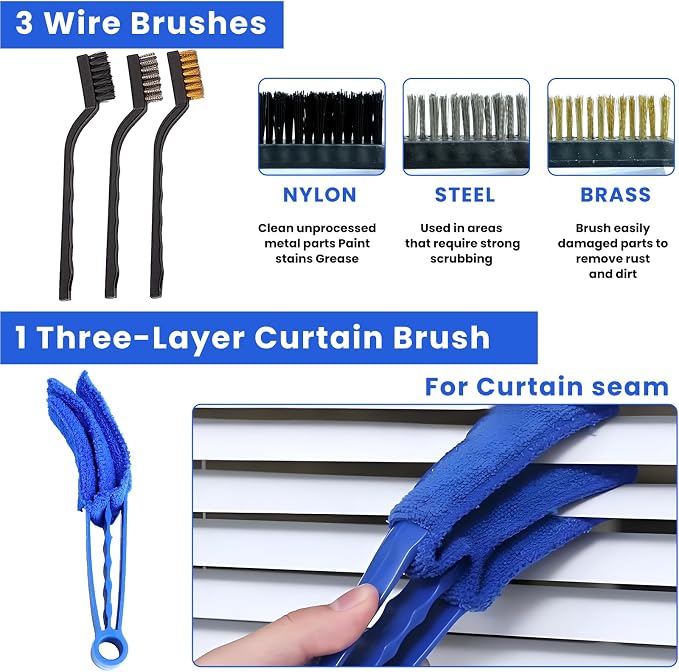 15 Pcs Car Cleaning Kit, Car Detailing Wash Brush Set, Auto Interior External - Image 3