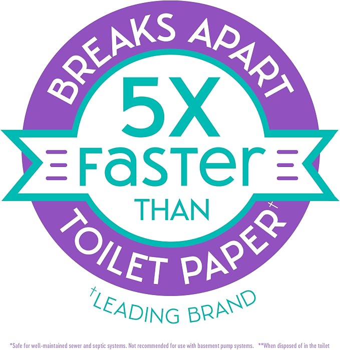 Nice 'N Clean SecureFLUSH Flushable Wet Wipes | Moist Toilet Tissue - Image 5