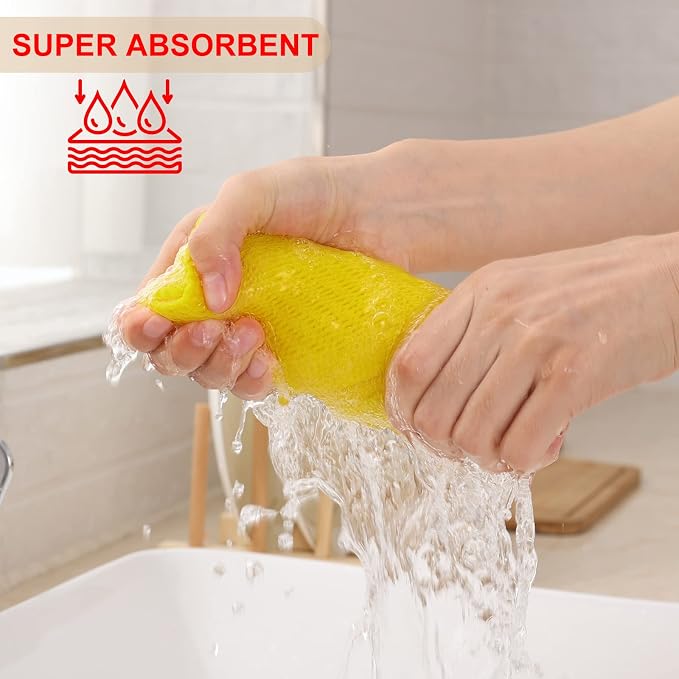 Kitinjoy 100% Cotton Waffle Weave Kitchen Hand Towels - Image 3