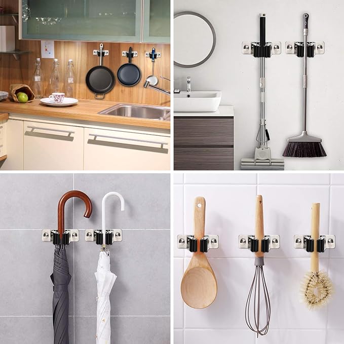 Mop and Broom Holder Wall Mount - Image 7