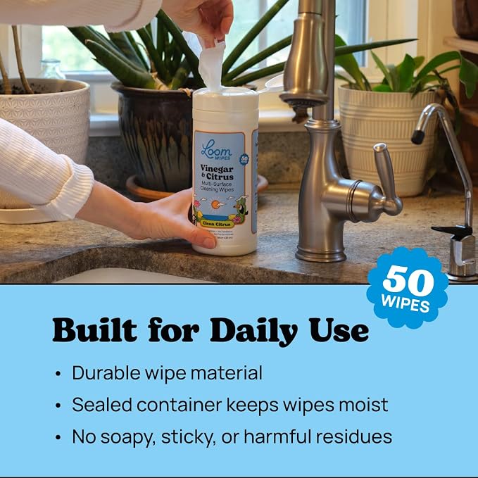 Loom Wipes All Purpose Natural Cleaning Wipes - Image 6