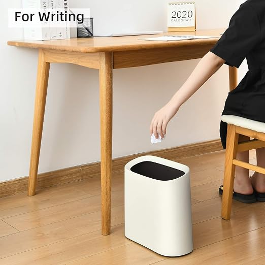 SUBEKYU 2.3 Gal Trash Can for Bathroom, Small Office Garbage Can for Kitchen - Image 5