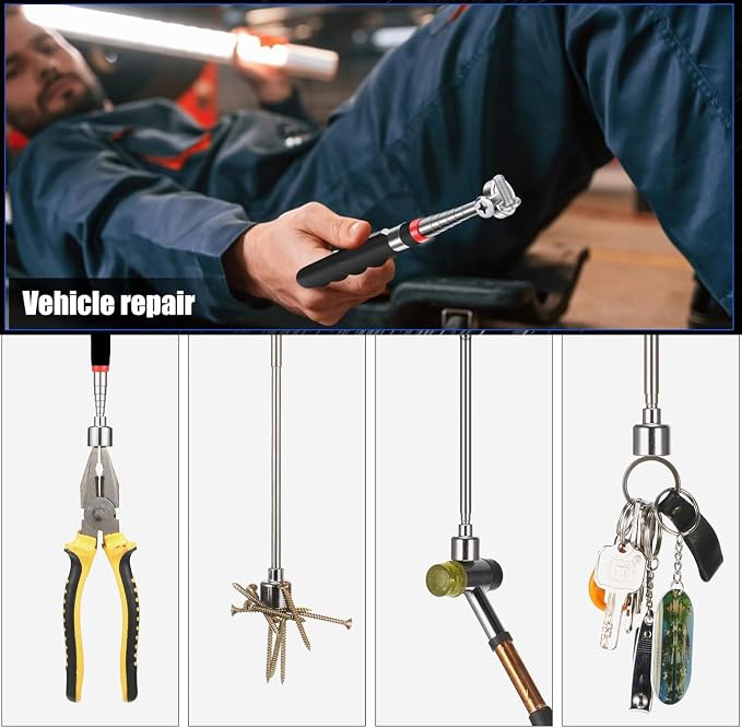 Magnetic Pickup Tool and Grabber Set, 35-inch Flexible Claw, 30-inch - Image 4