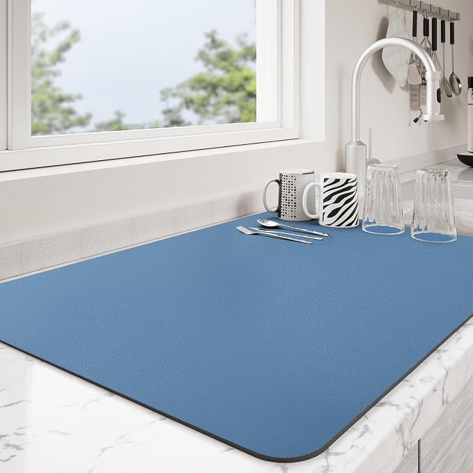 Dish Drying Mat for Kitchen Counter | Coffee Bar Mat for Countertops | Heat by Unknown