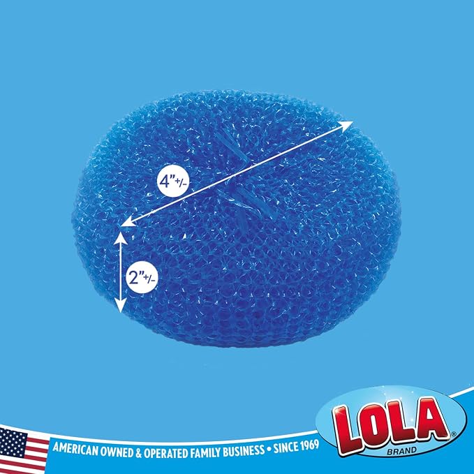 LOLA Jumbo 4" Plastic Mesh Scouring Pads, Non-Scratch, Dishwashing, Appliances - Image 2