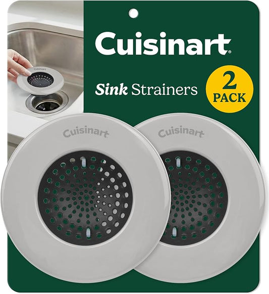 Cuisinart Sink Strainers- 2 Pack Kitchen Sink Drain Strainer & Food Catcher by BestBrands