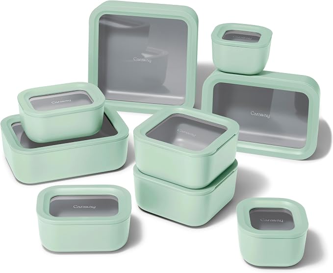 Caraway 25pc Glass Food Storage Set by Caraway