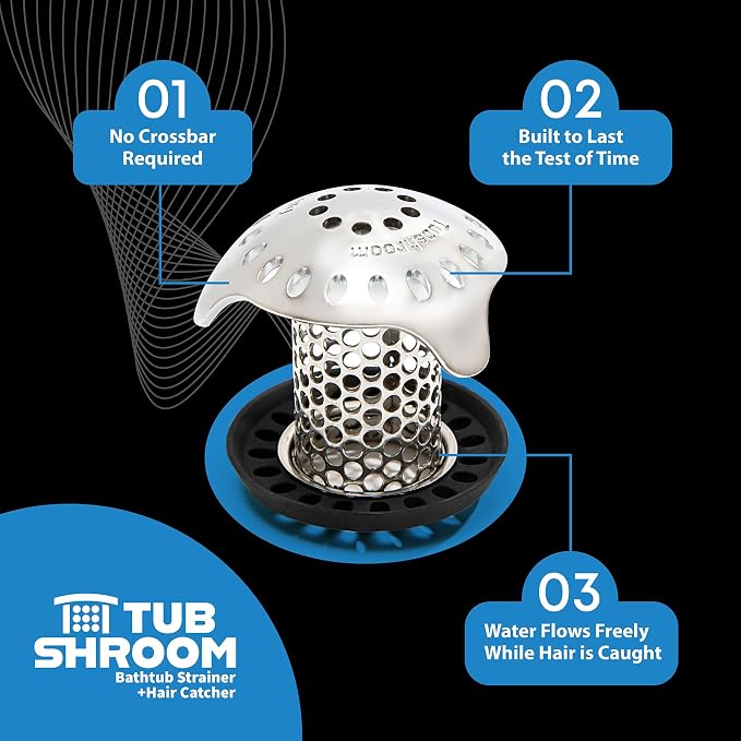 TubShroom Ultra Revolutionary Bath Tub Drain Protector Hair - Image 8
