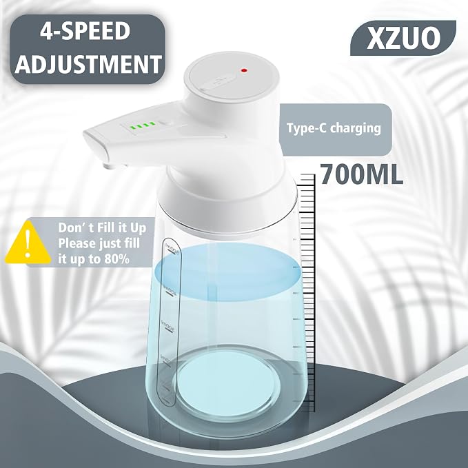 Automatic Soap Dispenser Touchless, 23.7oz/700ml, Rechargeable Liquid Soap - Image 3