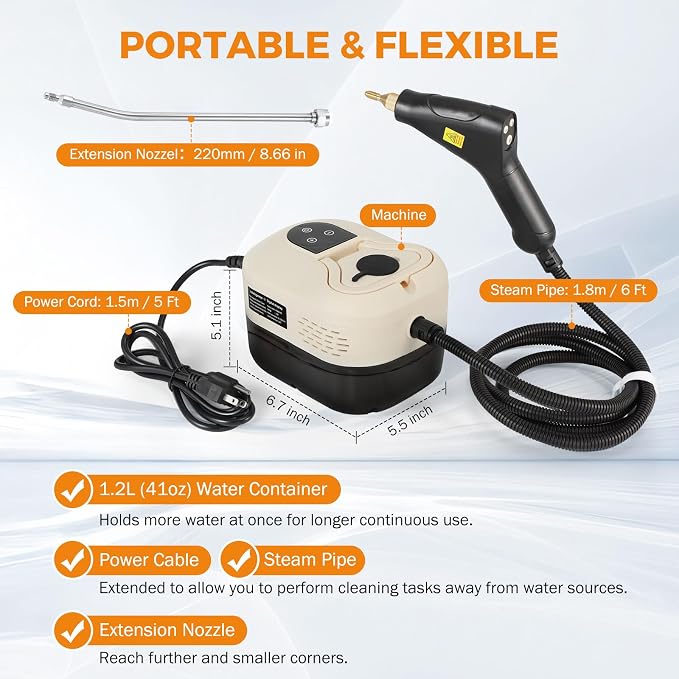 BEAMNOVA Car Steamer Steam Cleaner - Image 9