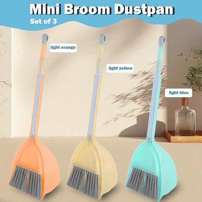 Mini Broom with Dustpan-Small Housekeeping Cleaning Sweep - Image 6