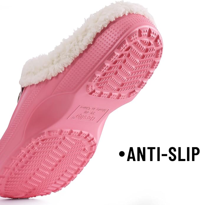 Beslip Classic Fur Lined Clogs Waterproof Winter Fuzzy Slippers - Image 5