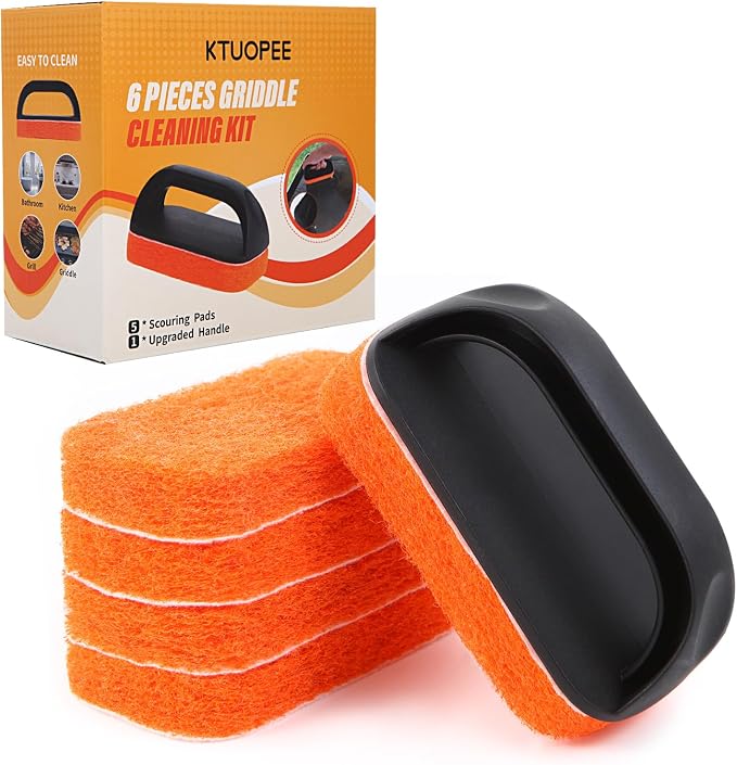 Upgraded 6-Piece Griddle Cleaning Kit by KTUOPEE