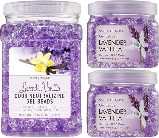SMELLS BEGONE Odor Eliminator Gel Bead Value Pack - 72 oz - Air Freshener - by SMELLSBEGONE