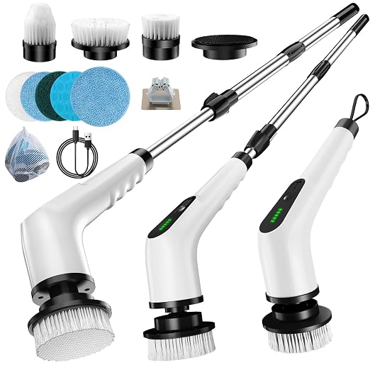 Electric Spin Scrubber, Cordless Cleaning Brush by Homlab