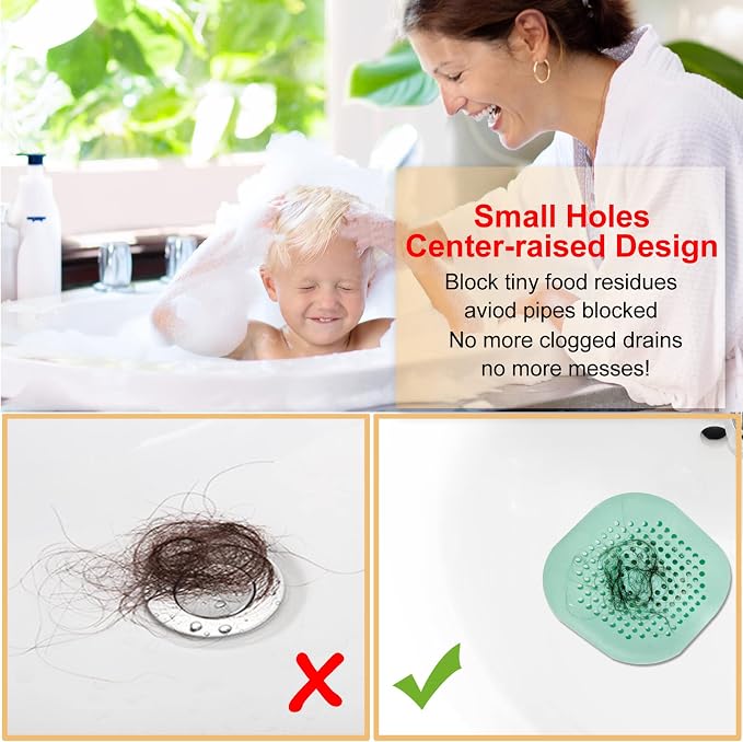 Hair Drain Catcher, Square Drain Cover - Image 3
