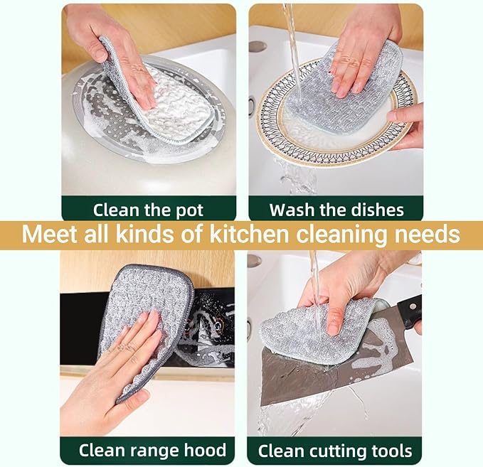 5PCS Double-Sided Thickened Wire Dishwashing Rags - Image 6