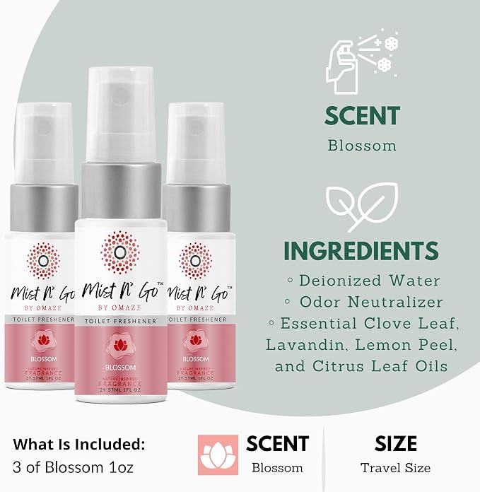 Mist N’ Go by Omaze Travel Bathroom Spray - Image 2