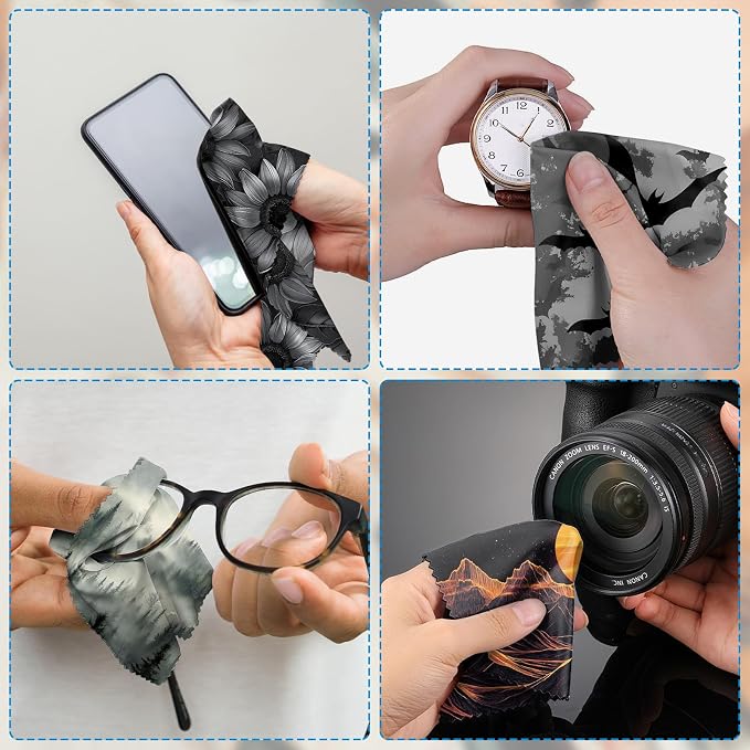 6 PCS Glasses Cleaning Cloth Eyeglass Lens Cleaning Cloth Eyeglasses Wipes - Image 6