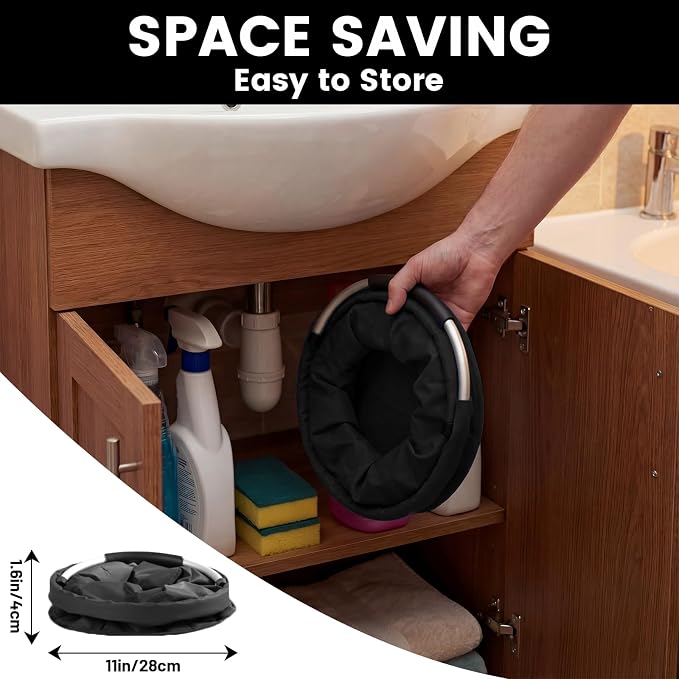 Cleaning Caddy with Handle and 6 Pockets, 17L Cleaning Supplies Organizer - Image 6